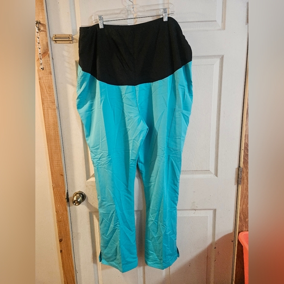 SCRUBSTAR AQUZ (BLUE/GREEN) MATERNITY SCRUB BOTTOM: NEW WITHOUT TAGS: SIZE 2X - Picture 1 of 4